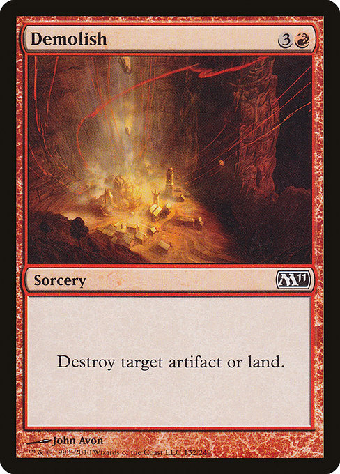 Demolish - Magic 2011 Common Card