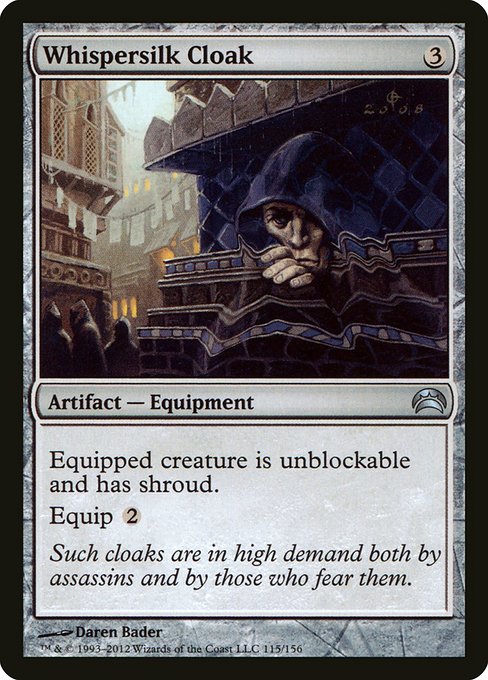 Whispersilk Cloak - Planechase 2012 Uncommon Card