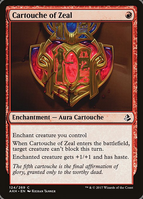 Cartouche of Zeal - Amonkhet Common Card