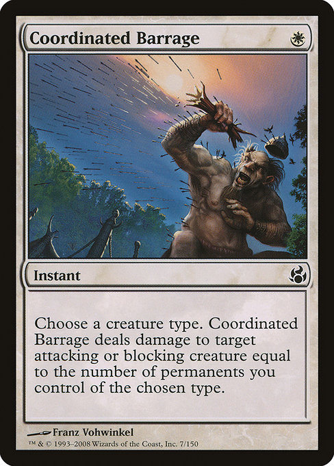 Coordinated Barrage - Morningtide Common Card
