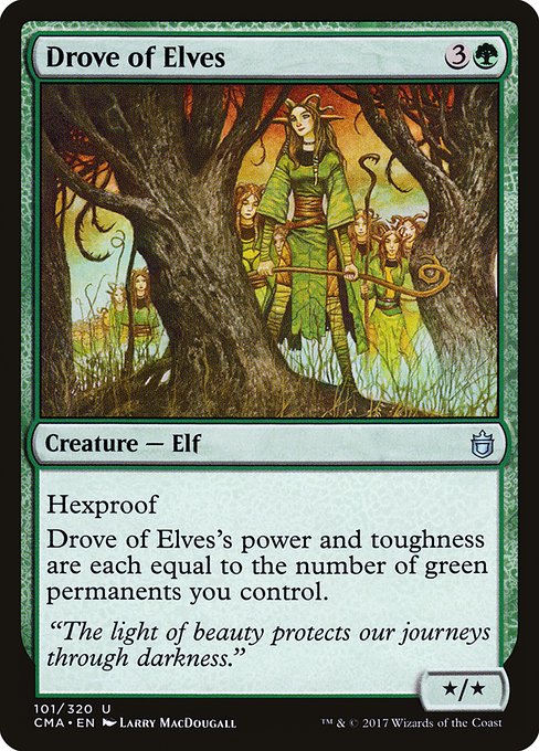 Drove of Elves - Commander Anthology Uncommon Card