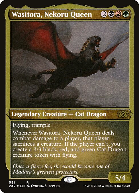 Wasitora, Nekoru Queen - Double Masters 2022 Rare Card