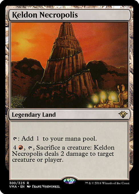 Keldon Necropolis - Vintage Masters Rare Card