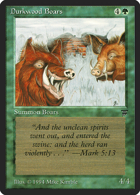 Durkwood Boars - Legends Common Card