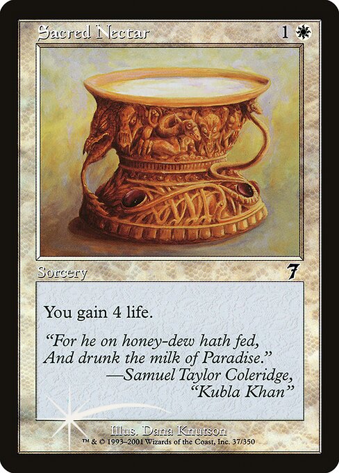 Sacred Nectar - Seventh Edition Common Card