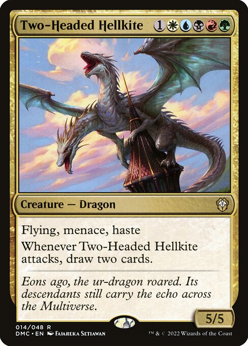 Two-Headed Hellkite - Dominaria United Commander Rare Card