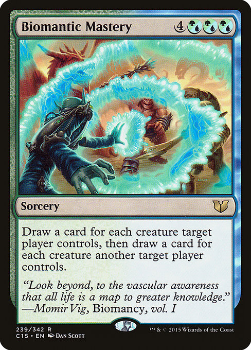 Biomantic Mastery - Commander 2015 Rare Card