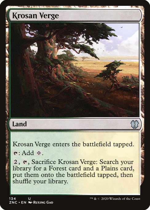 Krosan Verge - Zendikar Rising Commander Uncommon Card