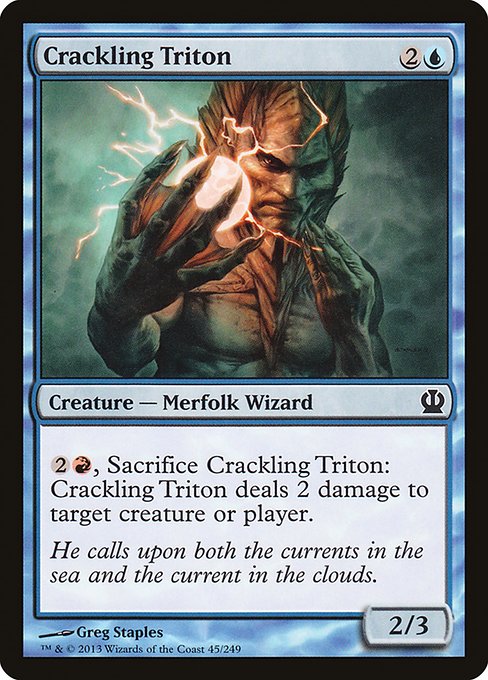 Crackling Triton - Theros Common Card