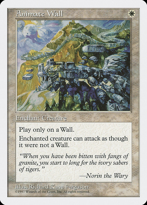Animate Wall - Fifth Edition Rare Card