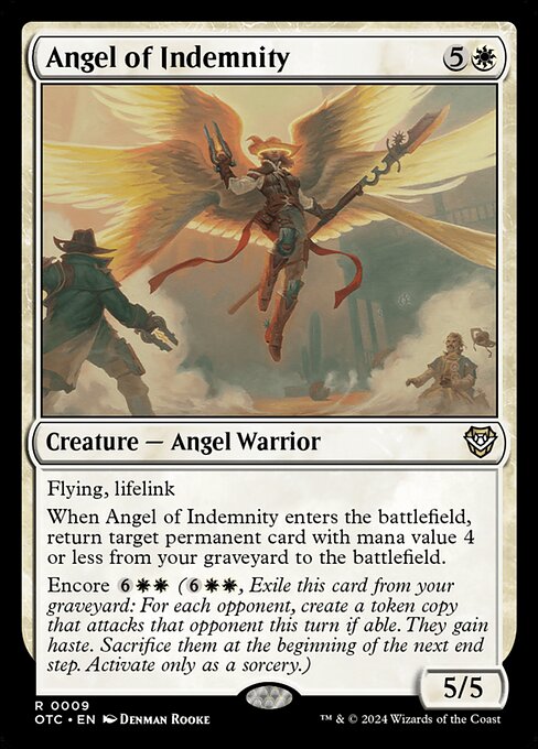 Angel of Indemnity - Outlaws of Thunder Junction Commander Rare Card