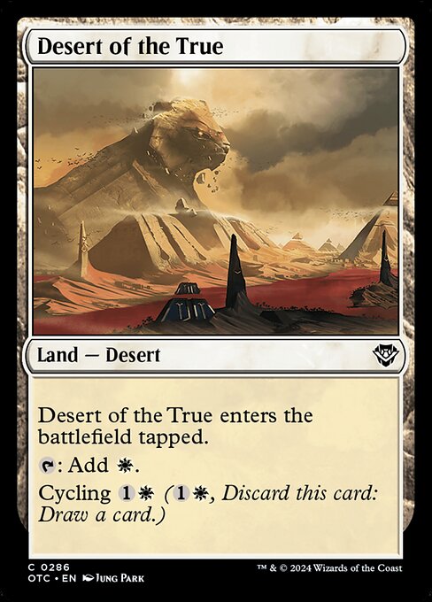 Desert of the True - Outlaws of Thunder Junction Commander Common Card