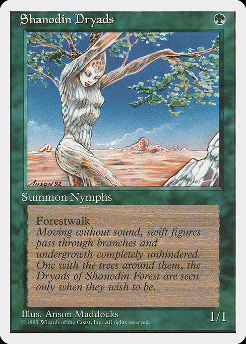 Shanodin Dryads - Fourth Edition Common Card