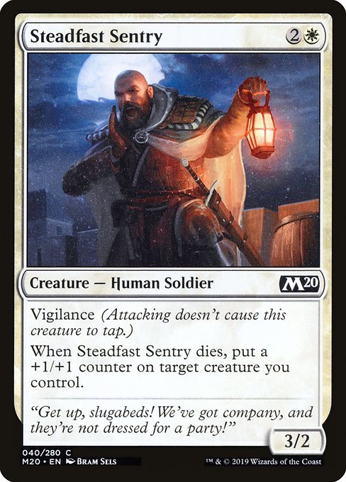 Steadfast Sentry - Core Set 2020 Common Card