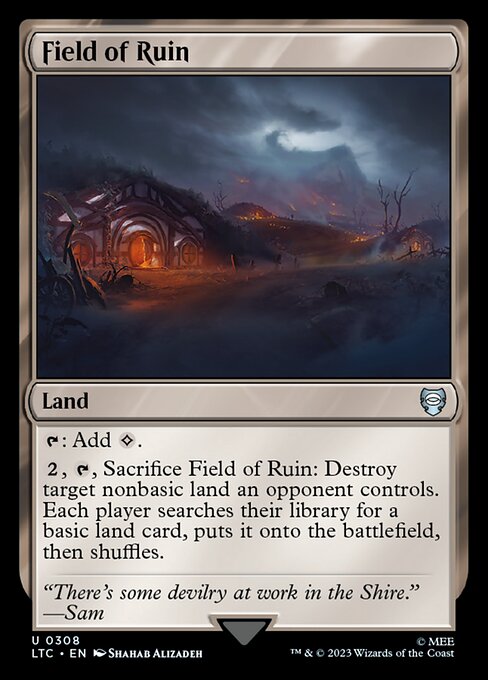 Field of Ruin - Tales of Middle-earth Commander Uncommon Card