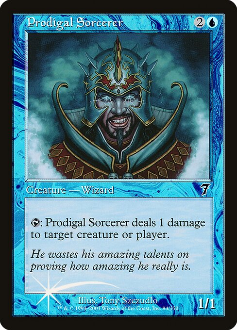 Prodigal Sorcerer - Seventh Edition Common Card