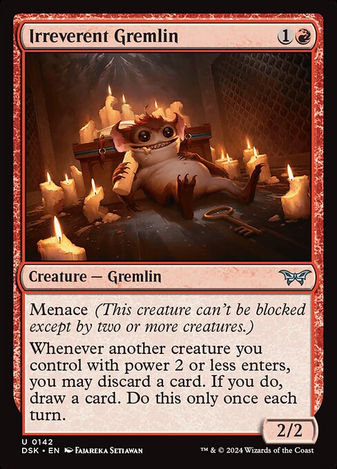 Irreverent Gremlin - Duskmourn: House of Horror Uncommon Card