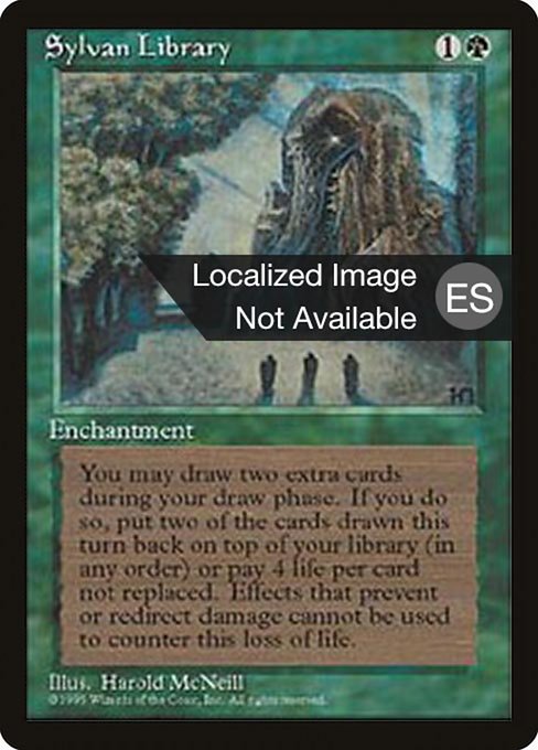 Sylvan Library - Fourth Edition Foreign Black Border Rare Card