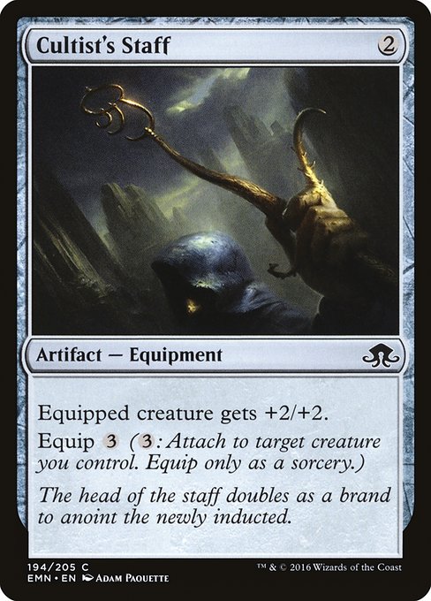 Cultist's Staff - Eldritch Moon Common Card