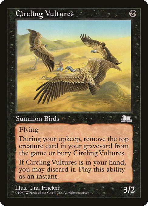 Circling Vultures - Weatherlight Uncommon Card