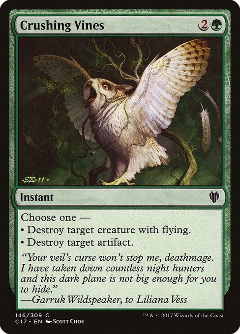 Crushing Vines - Commander 2017 Common Card
