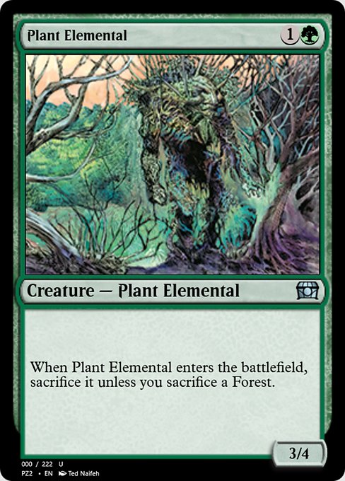 Plant Elemental - Treasure Chest Uncommon Card