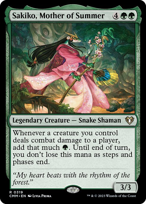 Sakiko, Mother of Summer - Commander Masters Rare Card