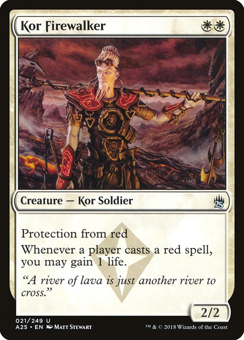 Kor Firewalker - Masters 25 Uncommon Card