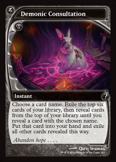 Demonic Consultation - Mystery Booster 2 Uncommon Card