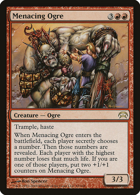 Menacing Ogre - Planechase Rare Card