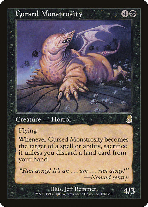 Cursed Monstrosity - Odyssey Rare Card