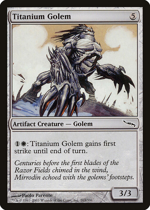 Titanium Golem - Mirrodin Common Card