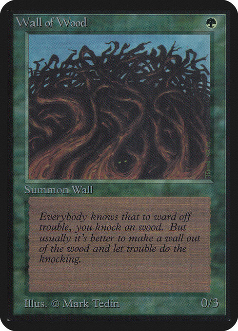 Wall of Wood - Limited Edition Alpha Common Card