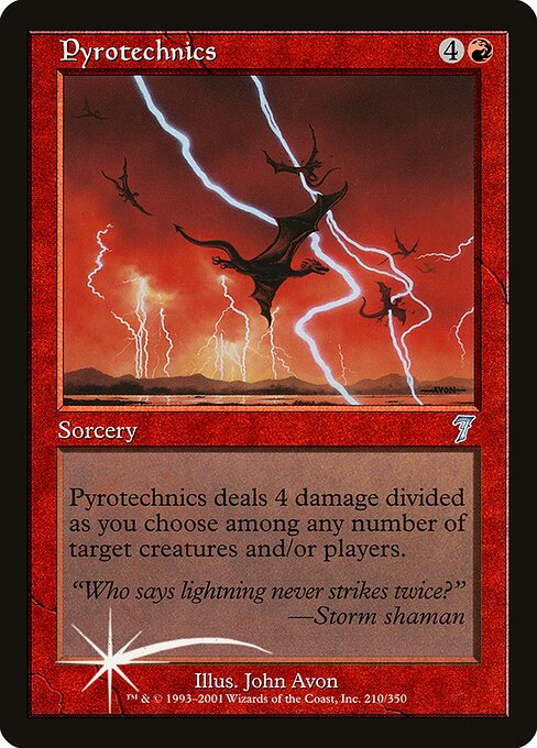 Pyrotechnics - Seventh Edition Uncommon Card