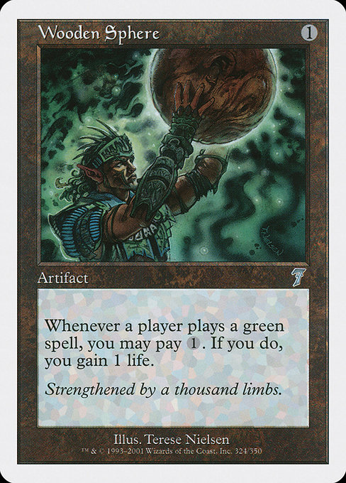 Wooden Sphere - Seventh Edition Uncommon Card