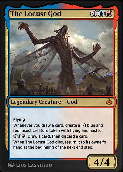 The Locust God - Amonkhet Remastered Mythic Card