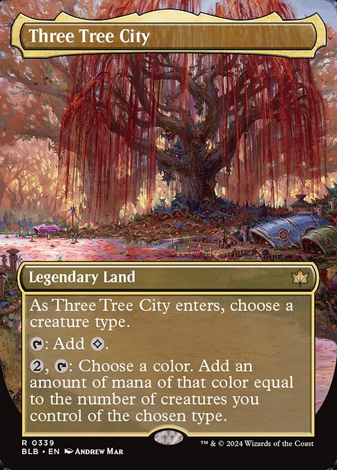 Three Tree City - Bloomburrow Rare Card