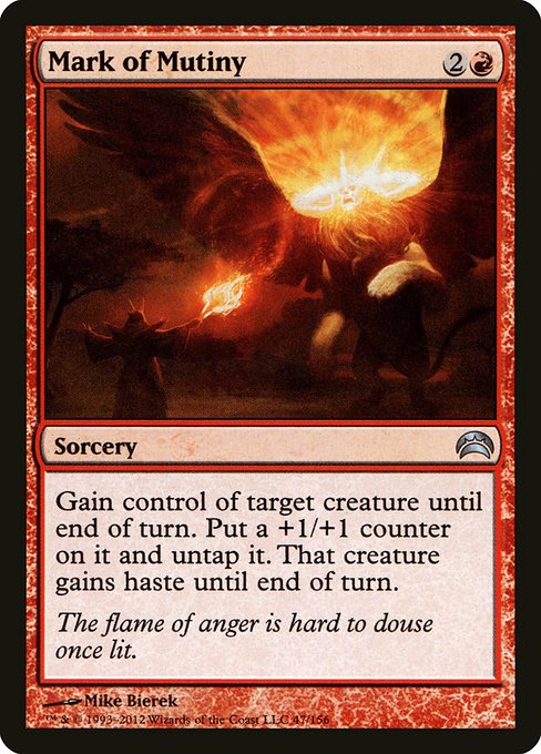 Mark of Mutiny - Planechase 2012 Uncommon Card