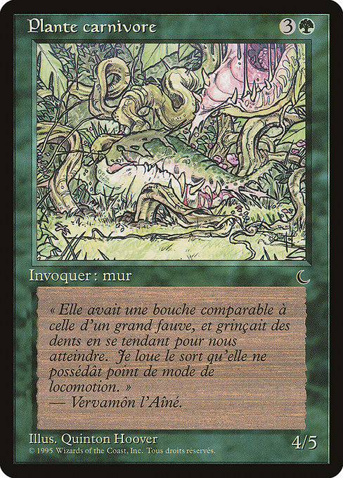 Carnivorous Plant - Renaissance Common Card