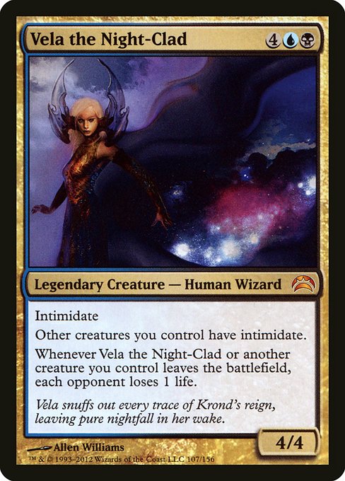 Vela the Night-Clad - Planechase 2012 Mythic Card