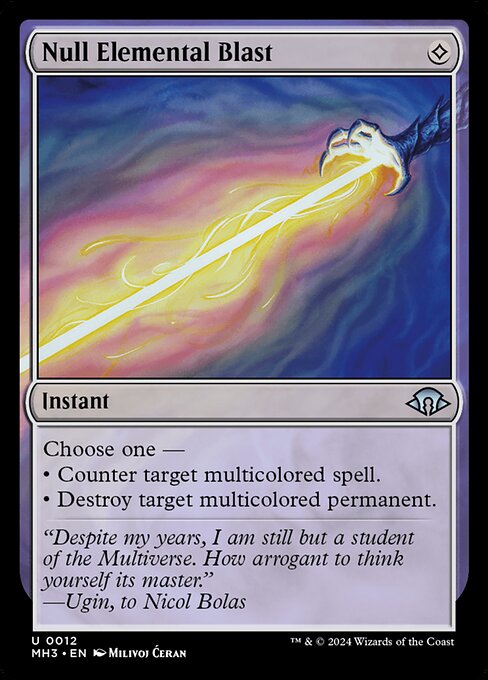 Null Elemental Blast - Modern Horizons 3 Uncommon Card