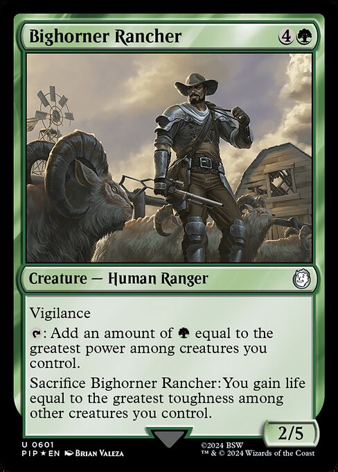 Bighorner Rancher - Fallout Uncommon Card