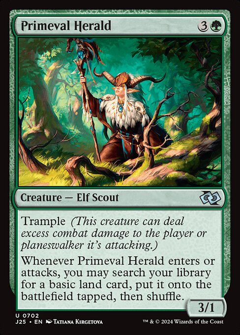 Primeval Herald - Foundations Jumpstart Uncommon Card