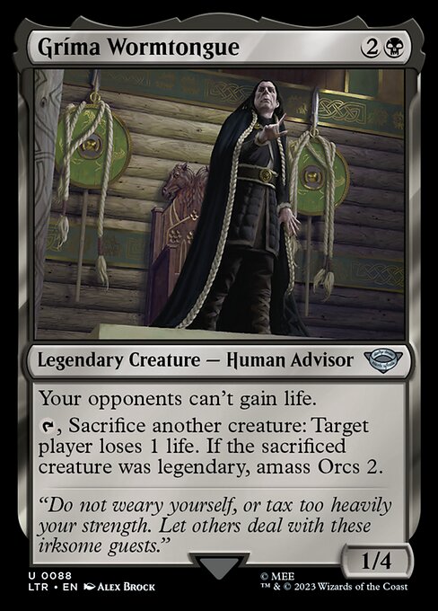 Gríma Wormtongue - The Lord of the Rings: Tales of Middle-earth Uncommon Card