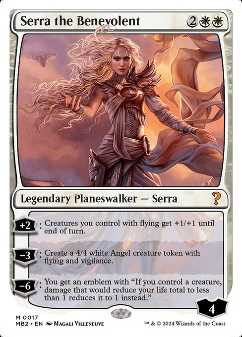 Serra the Benevolent - Mystery Booster 2 Mythic Card