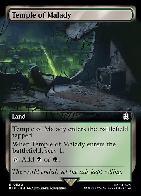 Temple of Malady - Fallout Rare Card