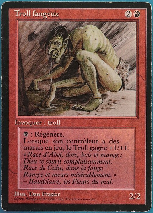 Sedge Troll - Foreign Black Border Rare Card
