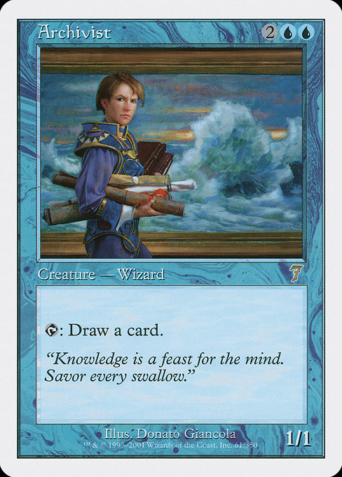 Archivist - Seventh Edition Rare Card