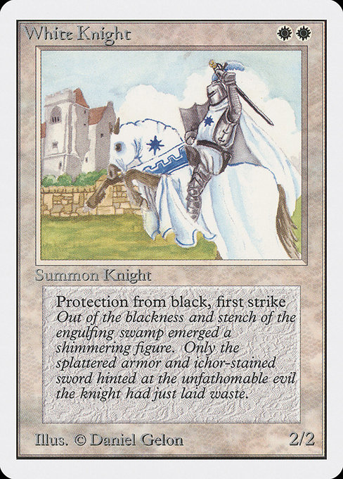 White Knight - Unlimited Edition Uncommon Card
