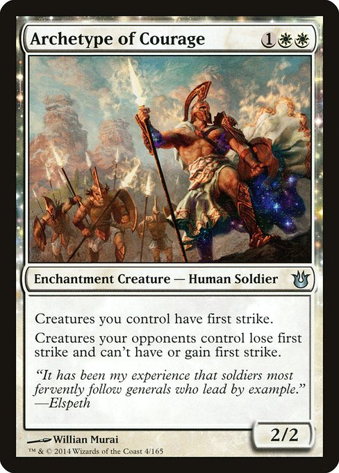 Archetype of Courage - Born of the Gods Uncommon Card